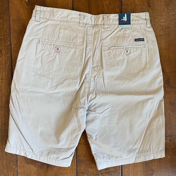 johnnieO Shorts Johnnieo Khaki Tailgater Fleece Lined Shorts With